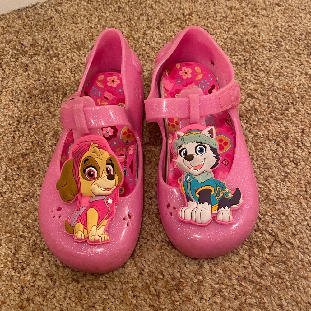 Paw Patrol jelly shoes